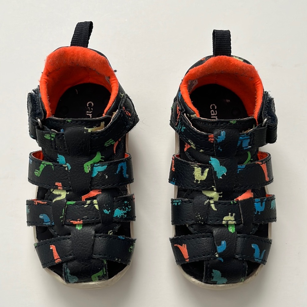 Carters Toddler Boys Fisherman Sandals Water shoes Dinosaurs